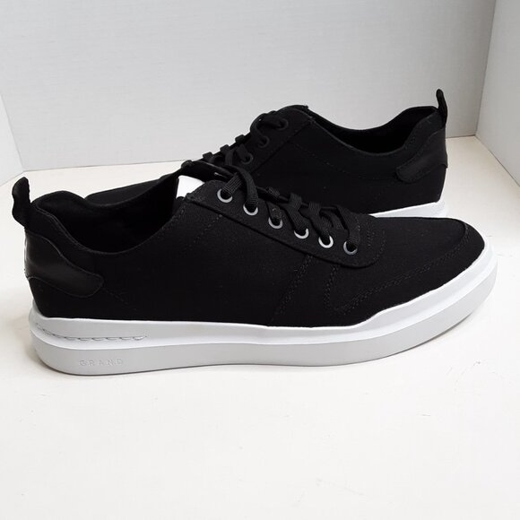 Men's GrandPrø Rally Canvas Court Sneaker Size 8.5M Black - Picture 6 of 12